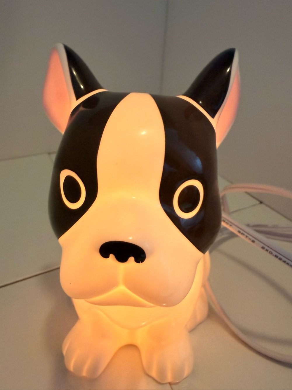 Ceramic French Bulldog Night Light - Picture 5 of 7